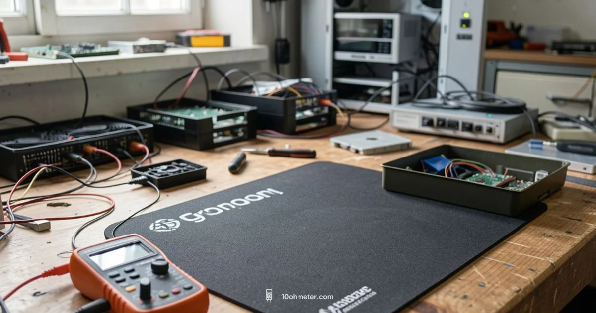 Testing Grounding Mat - 10ohmeter