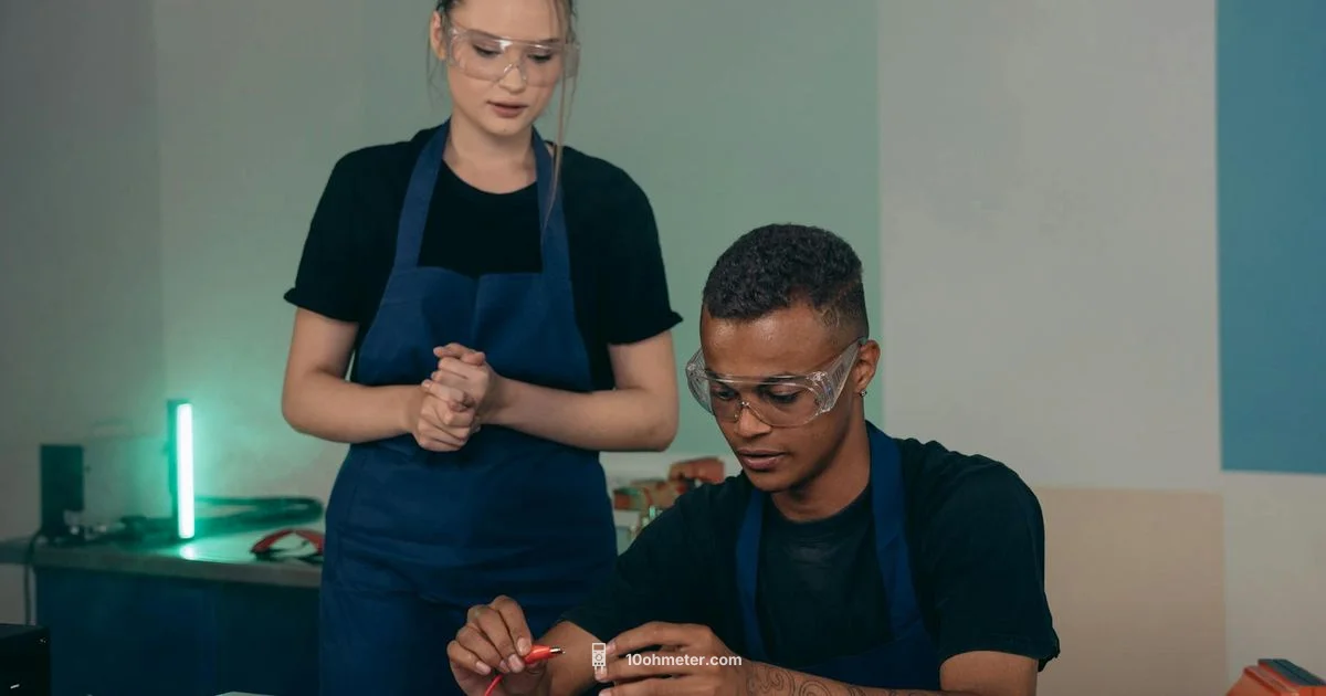 34401A in Action - 10ohmeter