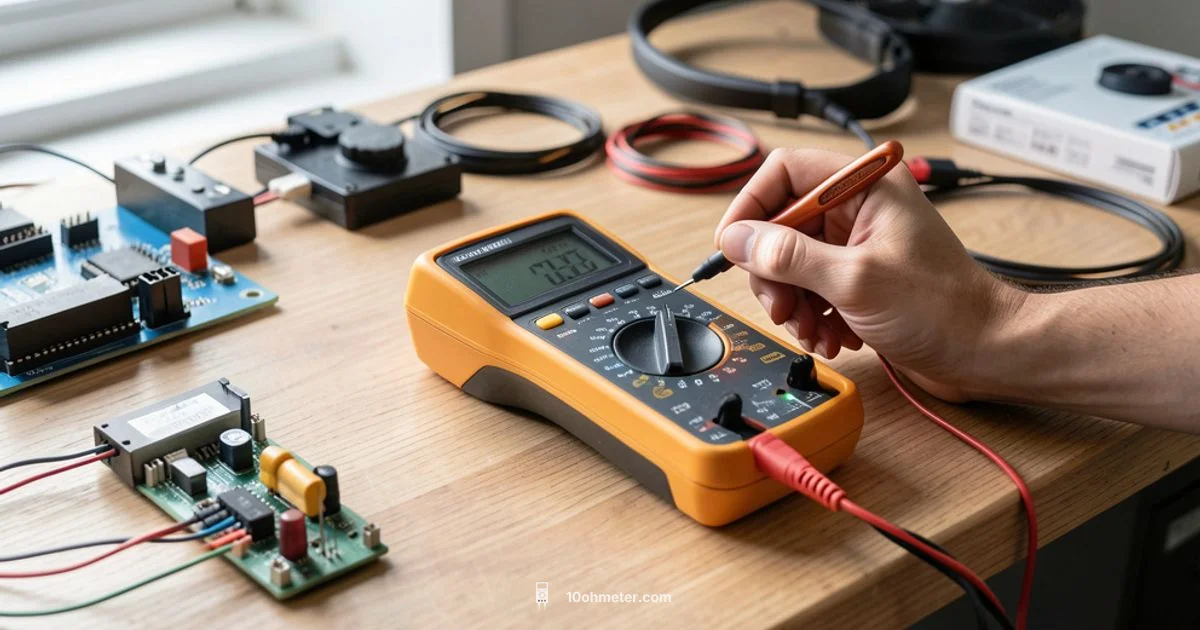 Volts on Multimeter Volts on Multimeter - 10ohmeter
