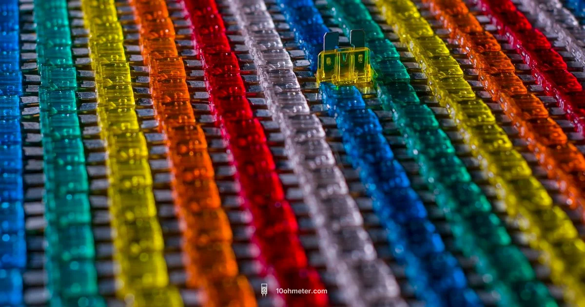 Fuse Testing Setup - 10ohmeter