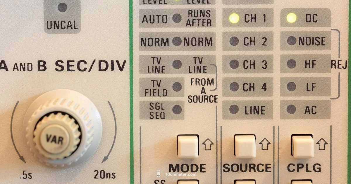 Scope vs Meter - 10ohmeter